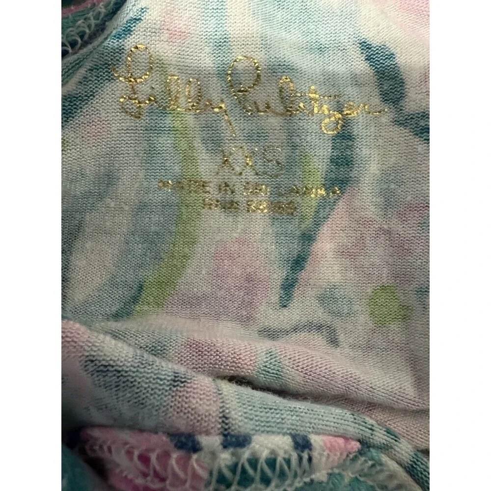 Lilly Pulitzer Ruffle PJ Tank Women's XXS Pajamas Top Sleeveless - Picture 4 of 6